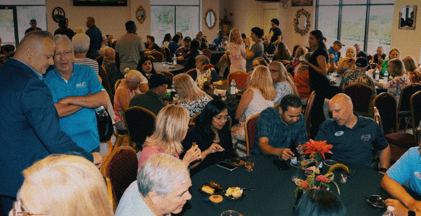 Candid moment from The Venue Clermont grand opening and ribbon cutting celebration